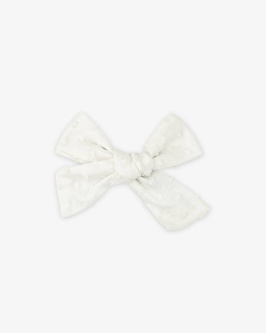 White Plumetti Bow