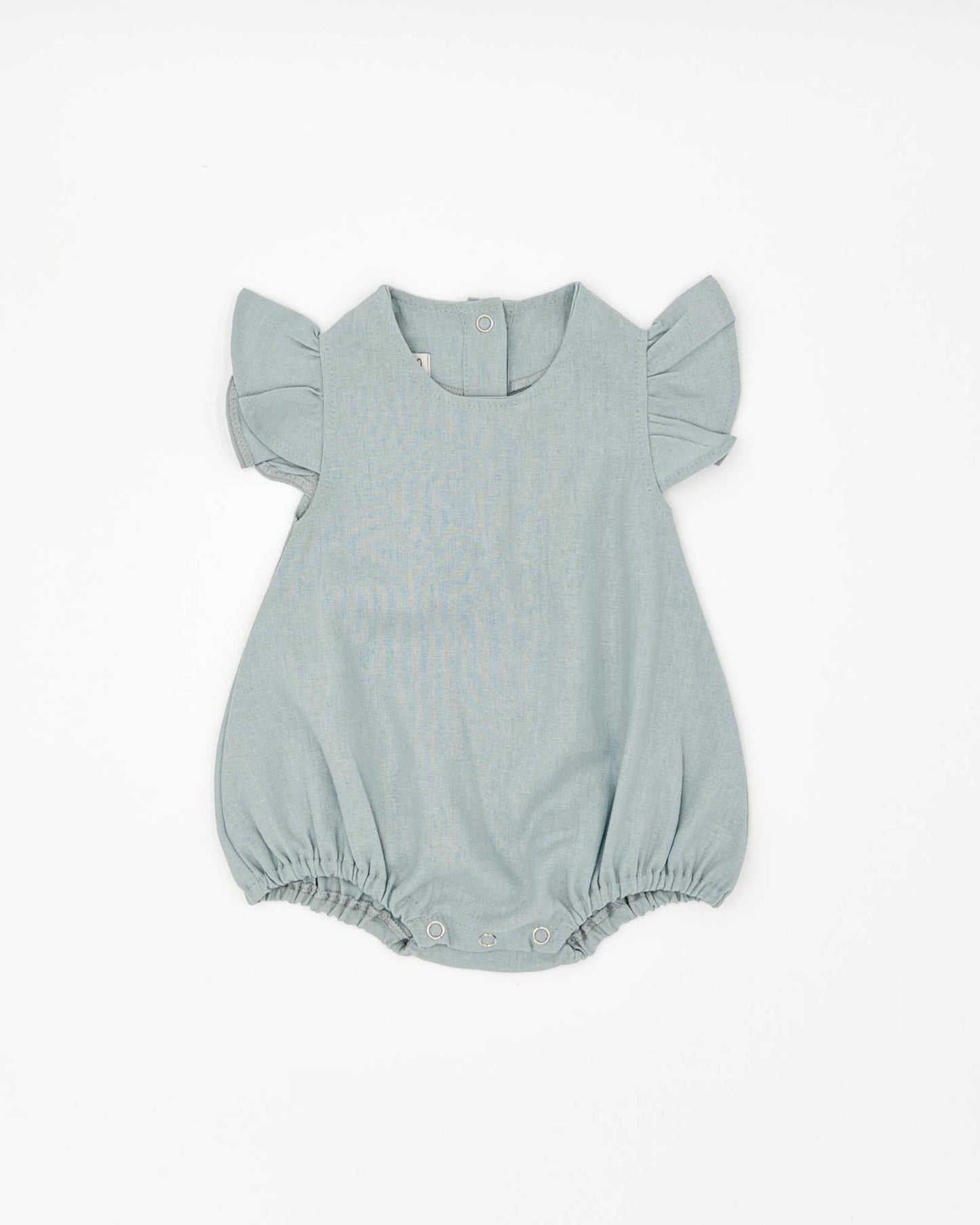 Baby Ruffled Linen Romper