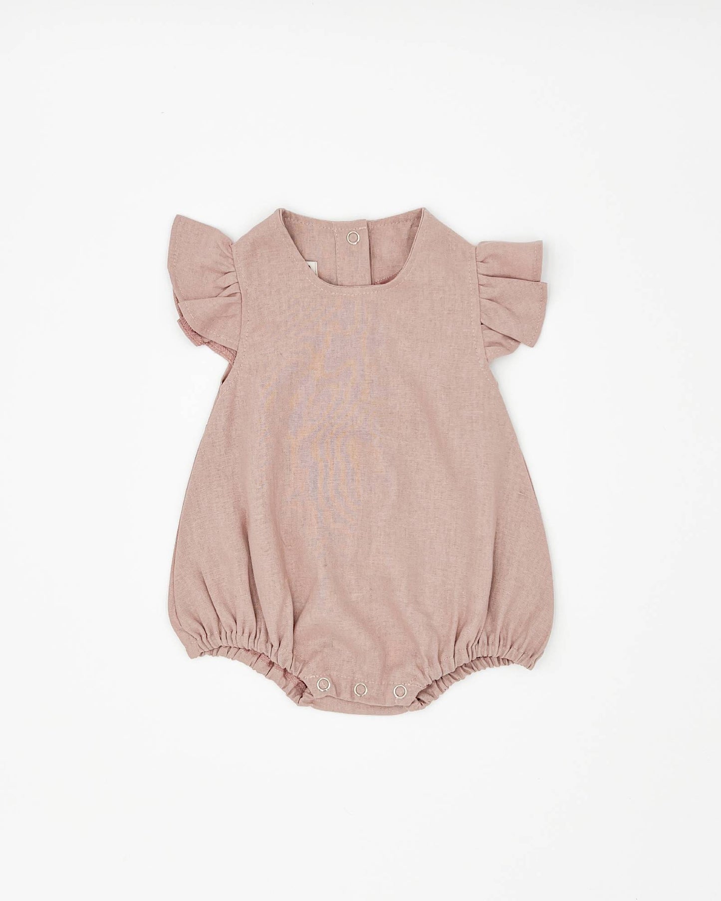 Baby Ruffled Linen Romper