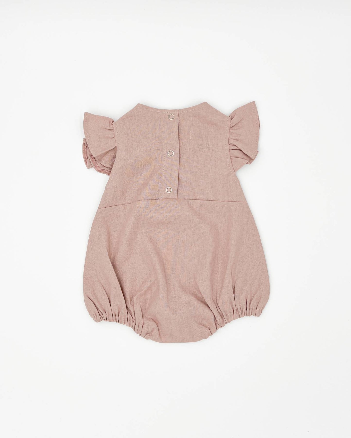 Baby Ruffled Linen Romper