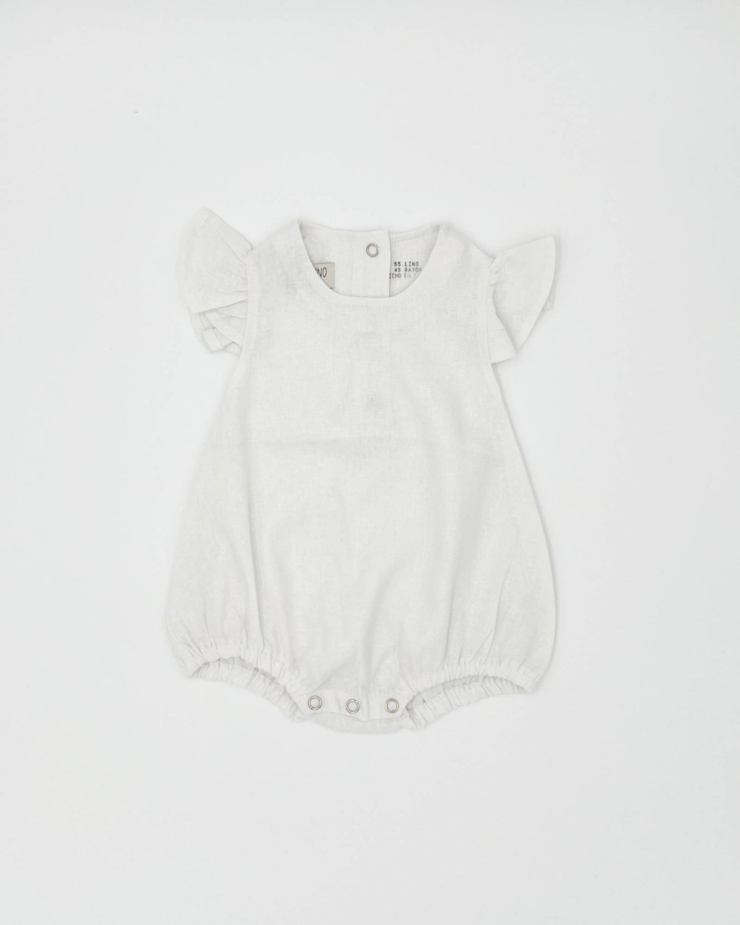 Baby Ruffled Linen Romper