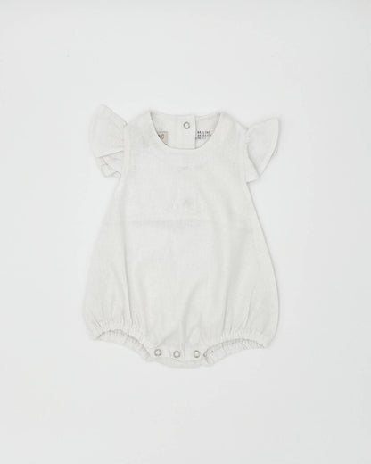 Baby Ruffled Linen Romper