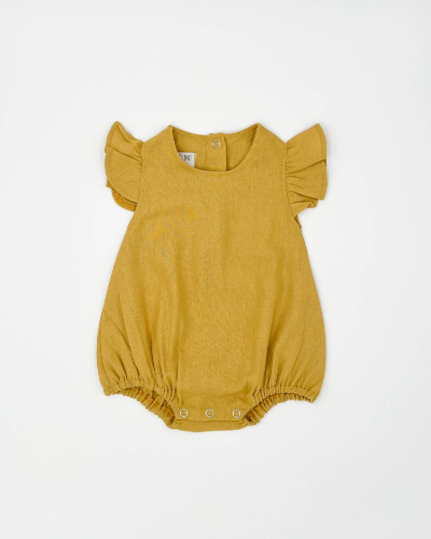 Baby Ruffled Linen Romper